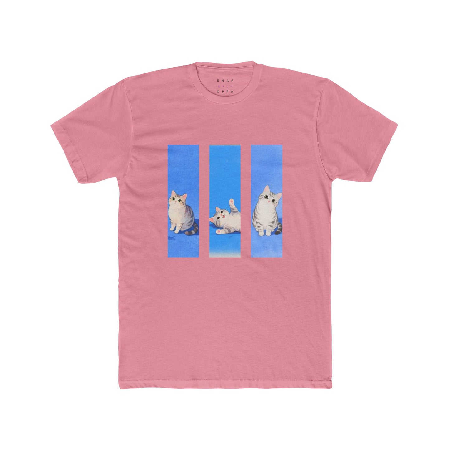 KITTY COLLAGE COTTON CREW TEE