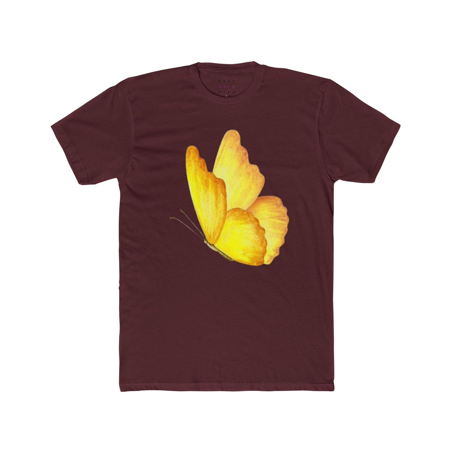 GOLDEN BUTTERFLY COTTON CREW TEE
