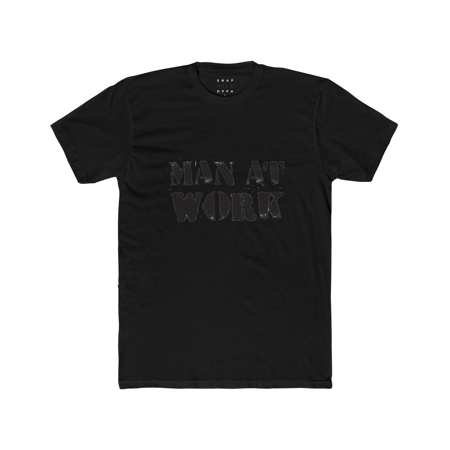 MAN AT WORK COTTON CREW TEE