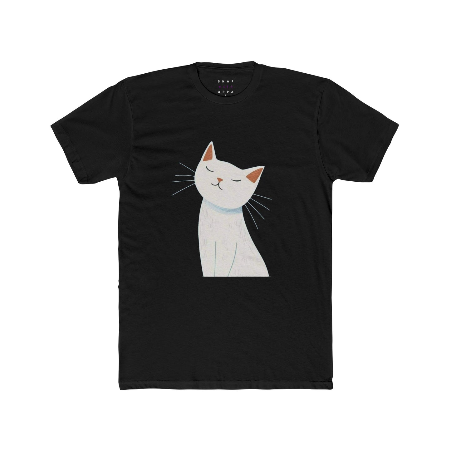 HAPPY CAT COTTON CREW TEE