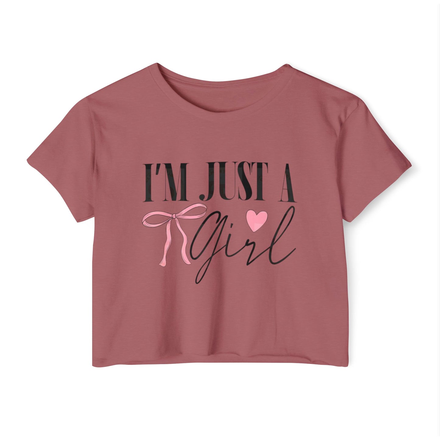 I'M JUSTA GIRL CROP TOP