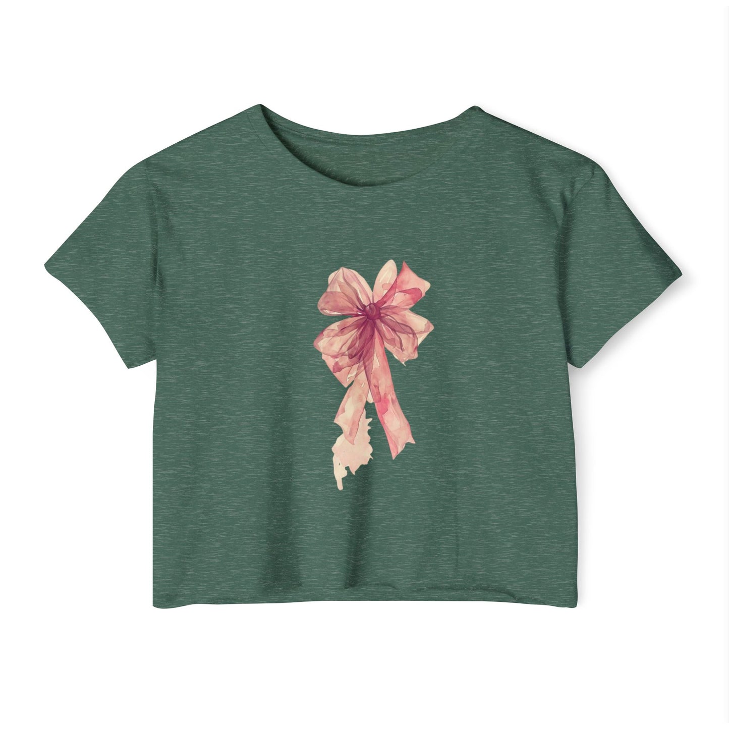 PINK BOW CROP TOP