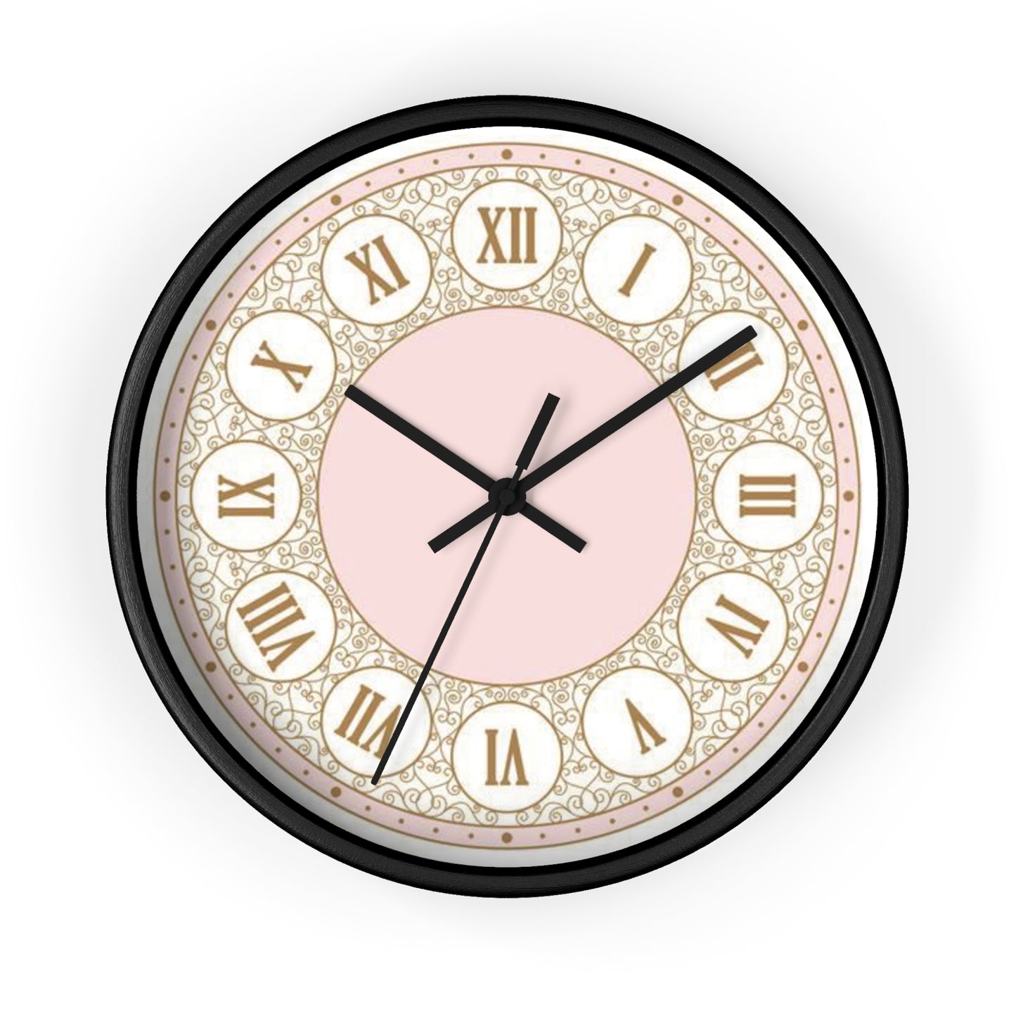 PINK ROMAN NUMBER CLOCK
