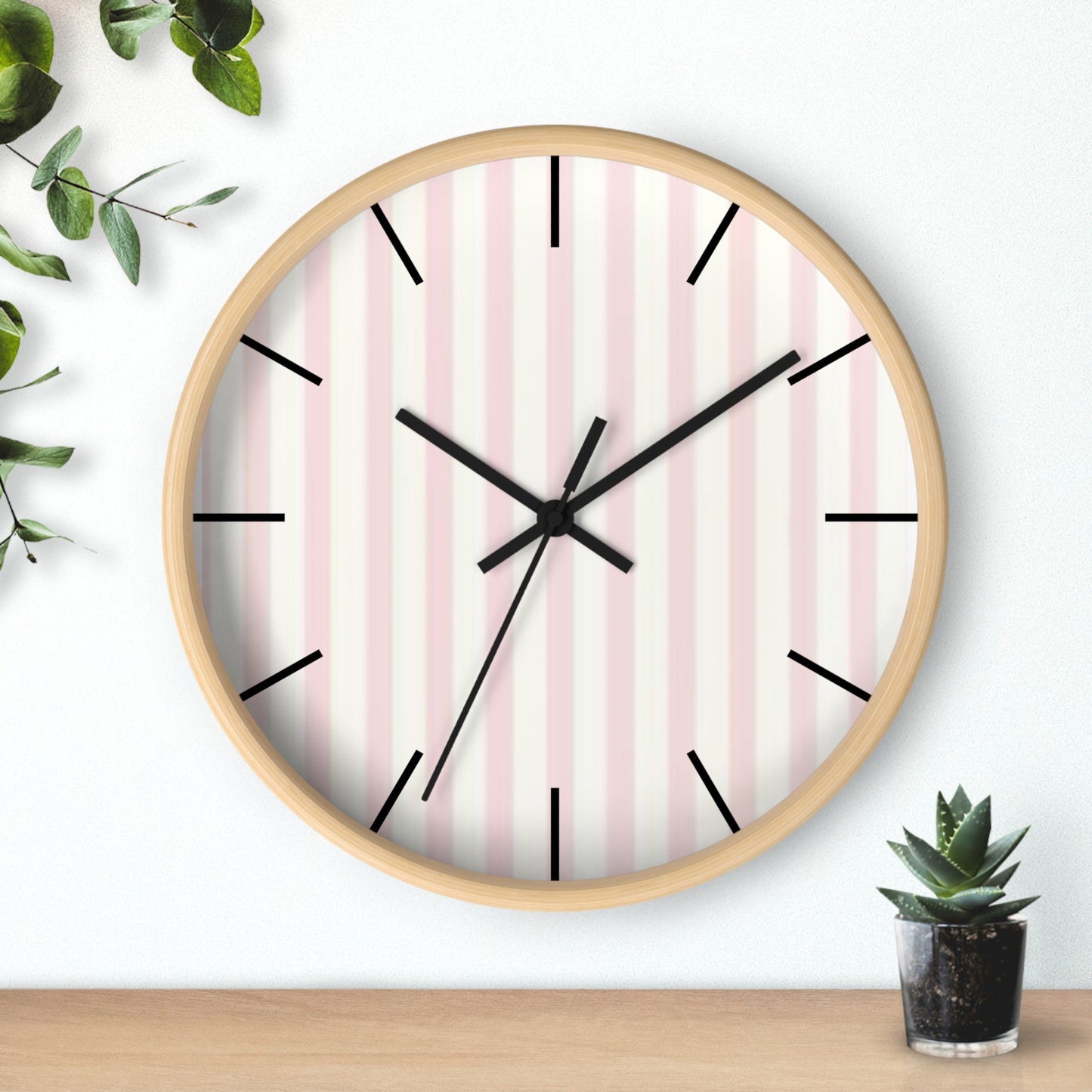 PINK LINING WALL CLOCK