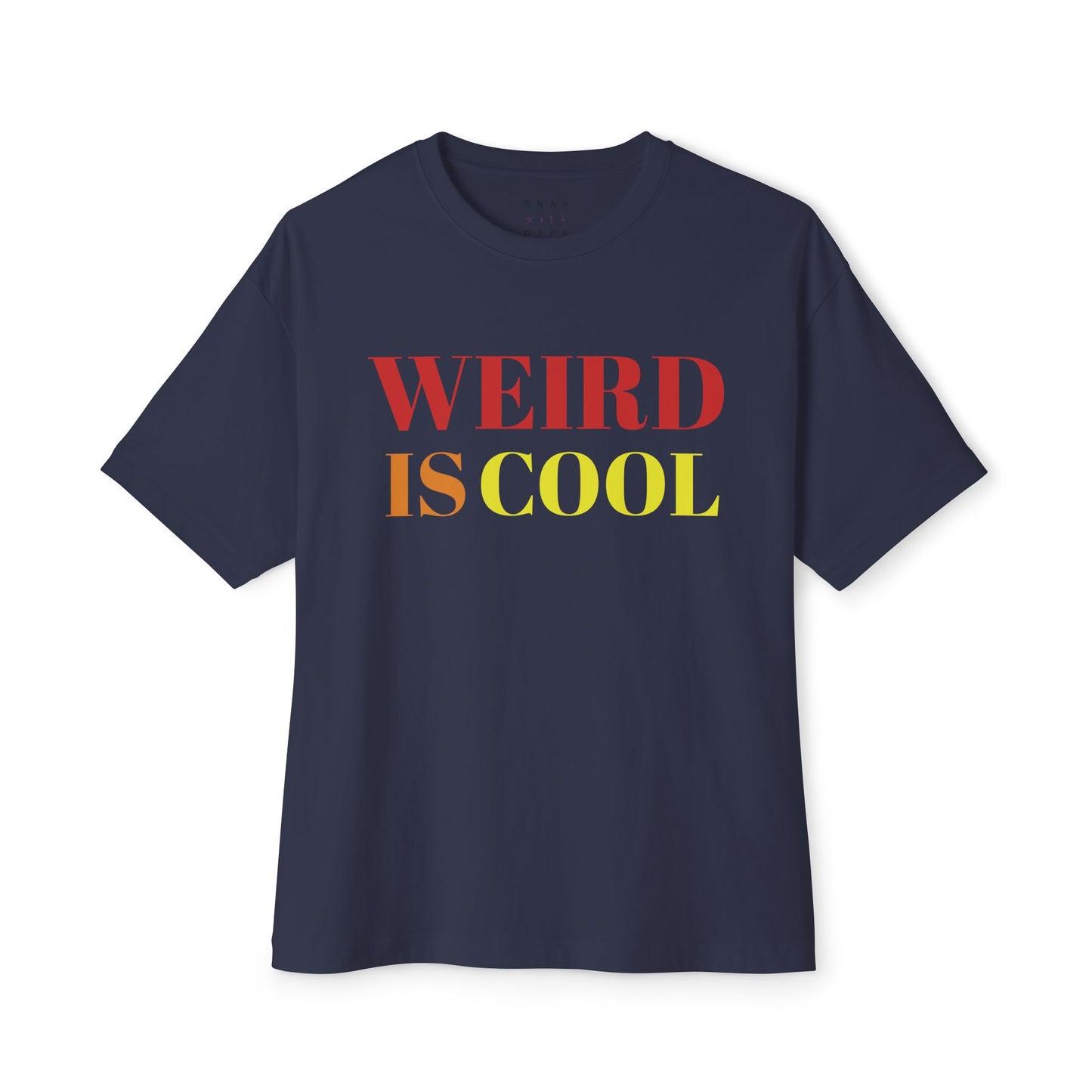 WEIRD IS COOL OVERSIZE BOXY TEE