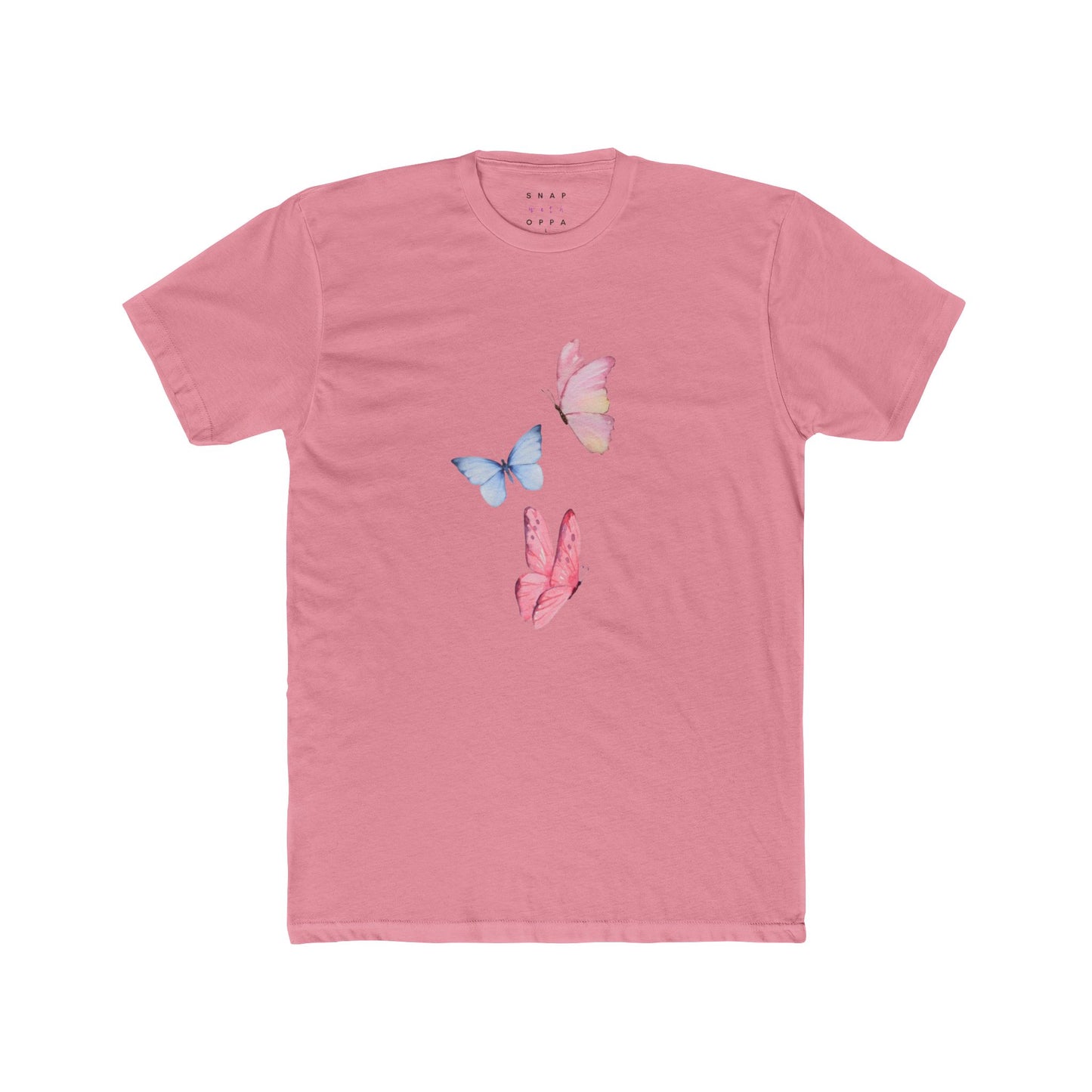 COLOURFUL BUTTERFLY COTTON CREW TEE