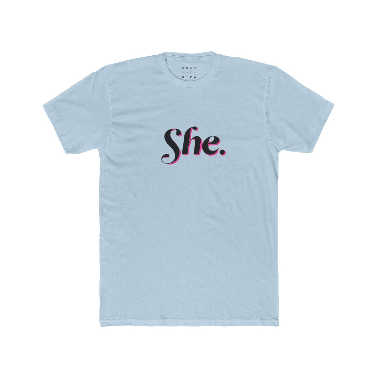 SHE COTTON CREW TEE