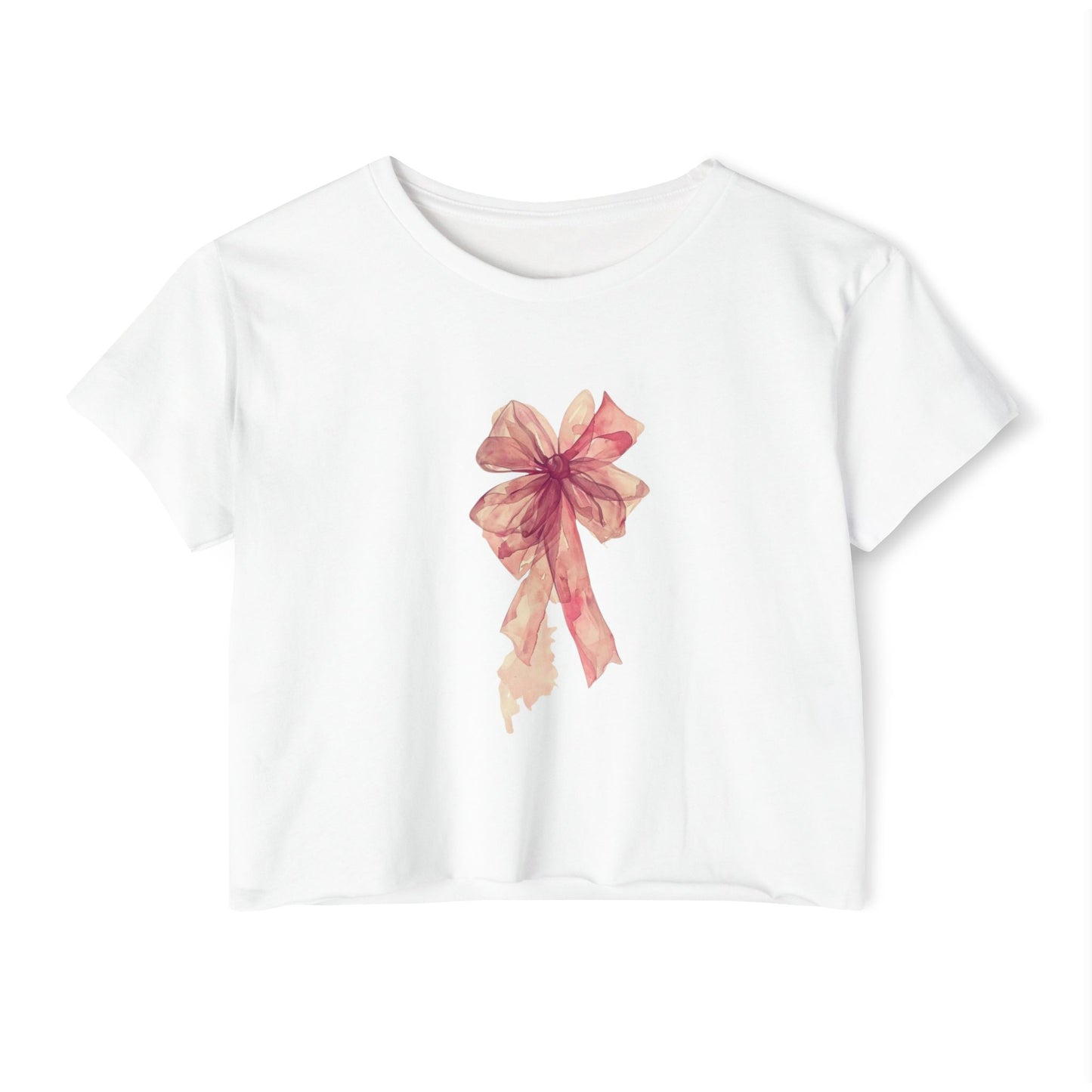 PINK BOW CROP TOP