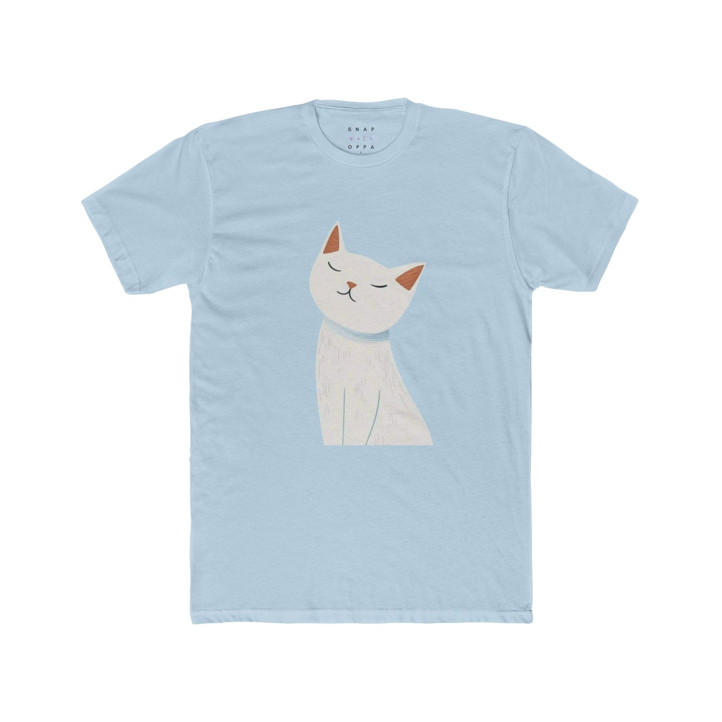 HAPPY CAT COTTON CREW TEE