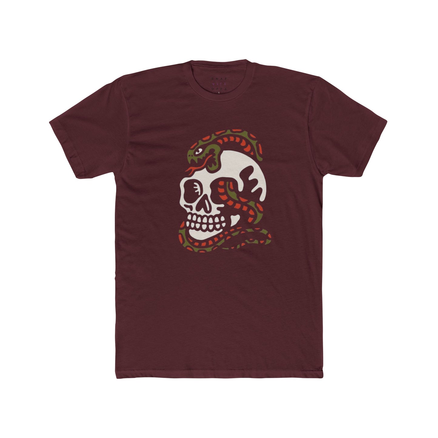 SKULL & SNAKE COTTON CREW TEE