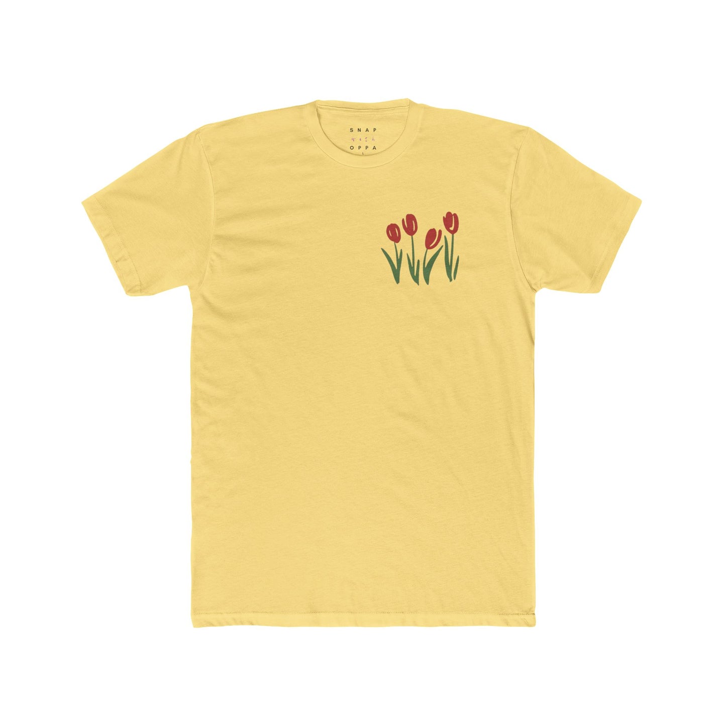 RED TULIP COTTON CREW TEE