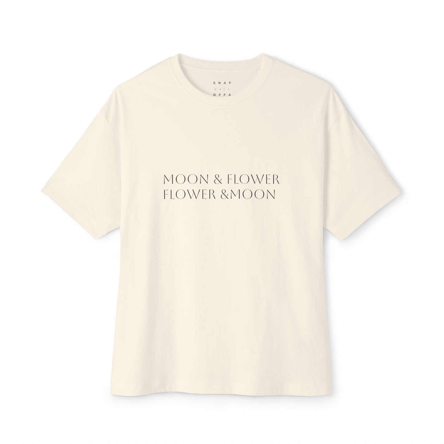 MOON & FLOWER OVERSIZE BOXY TEE