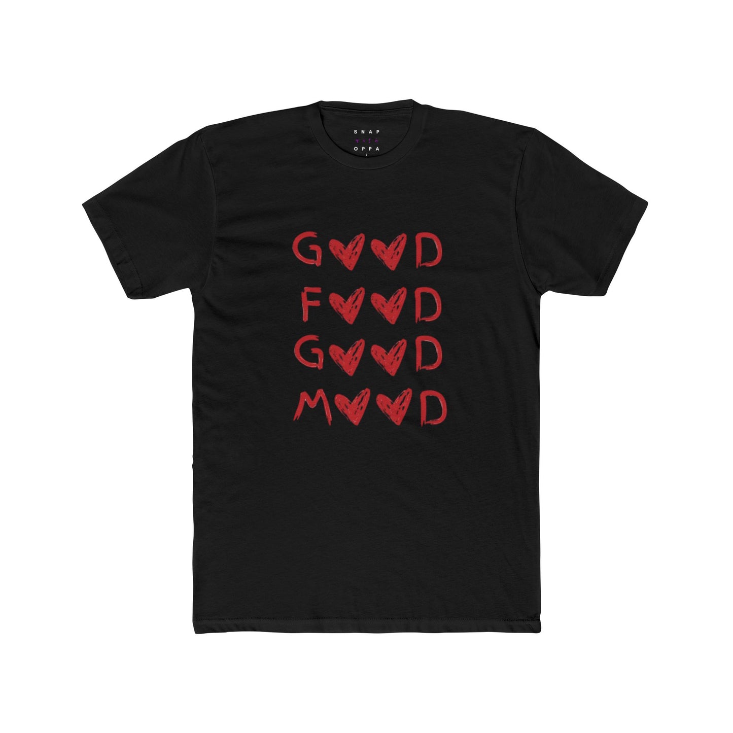 GOOD FOOD GOOD MOOD COTTON CREW TEE