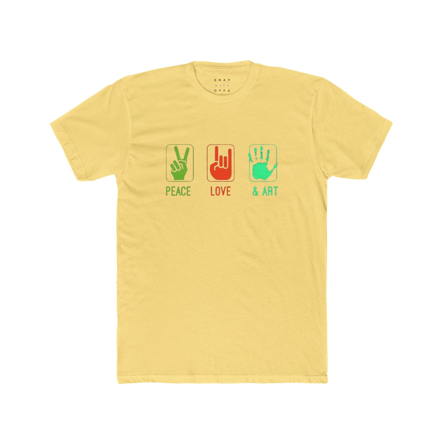 PEACE, LIVE & ART UNISEX CREW TEE