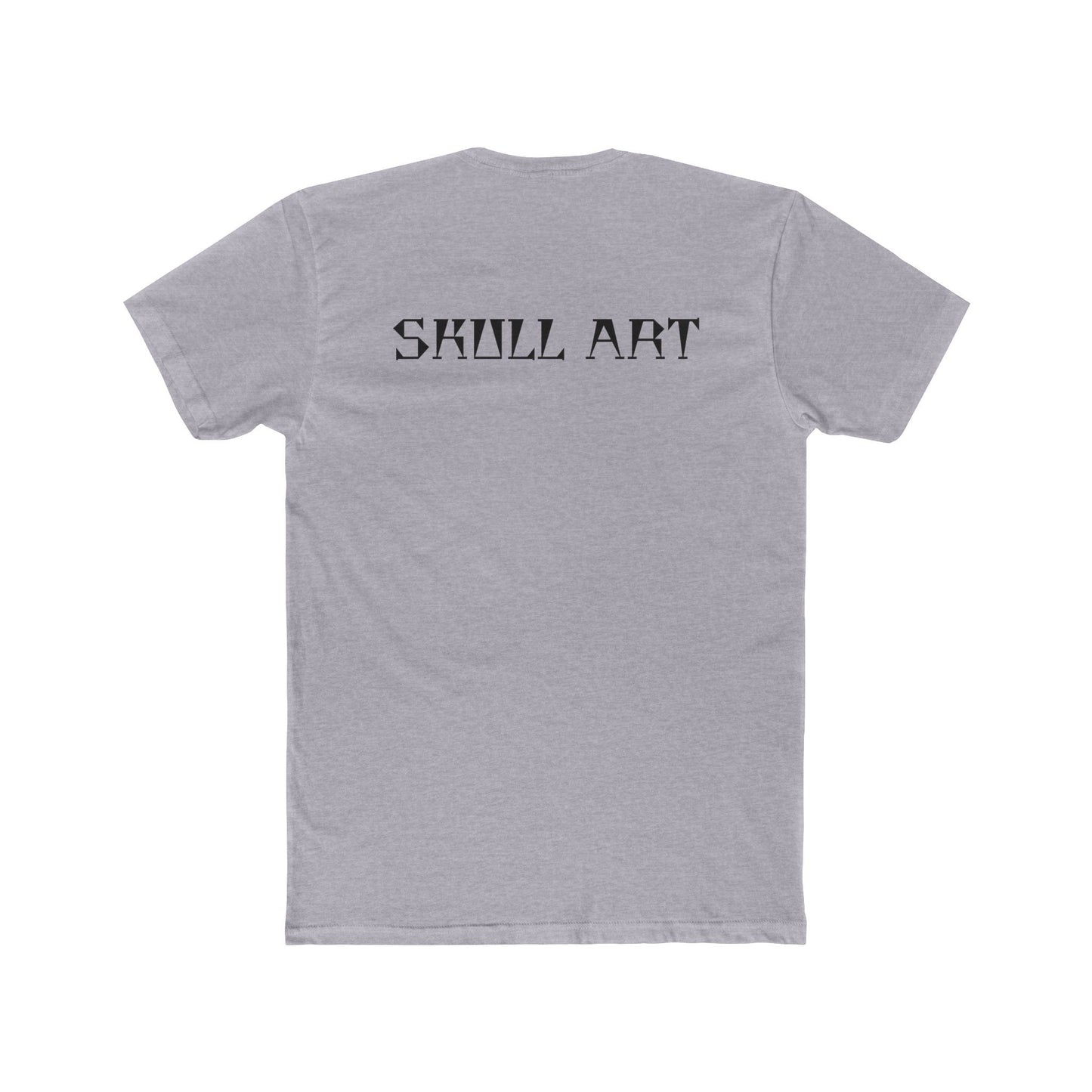 SKULL ART COTTON CREW TEE