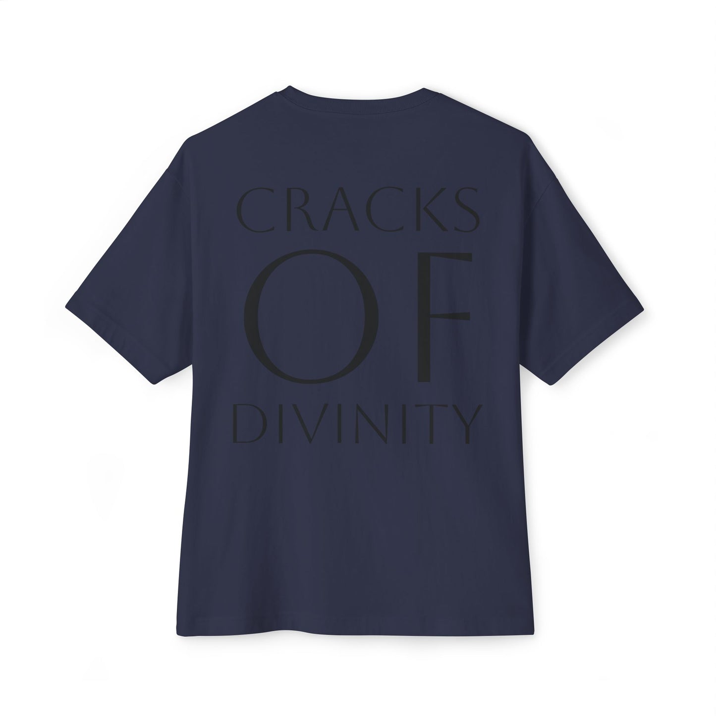 CRACKS OF DIVINITY Unisex Oversized Boxy Tee