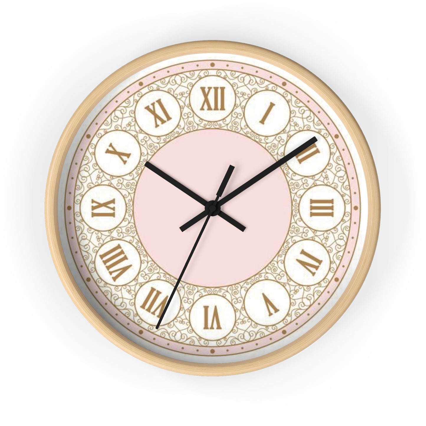 PINK ROMAN NUMBER CLOCK