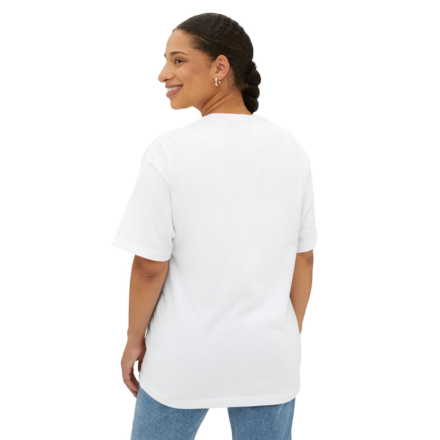 KNOW YOUR WORTH Unisex Oversized Boxy Tee