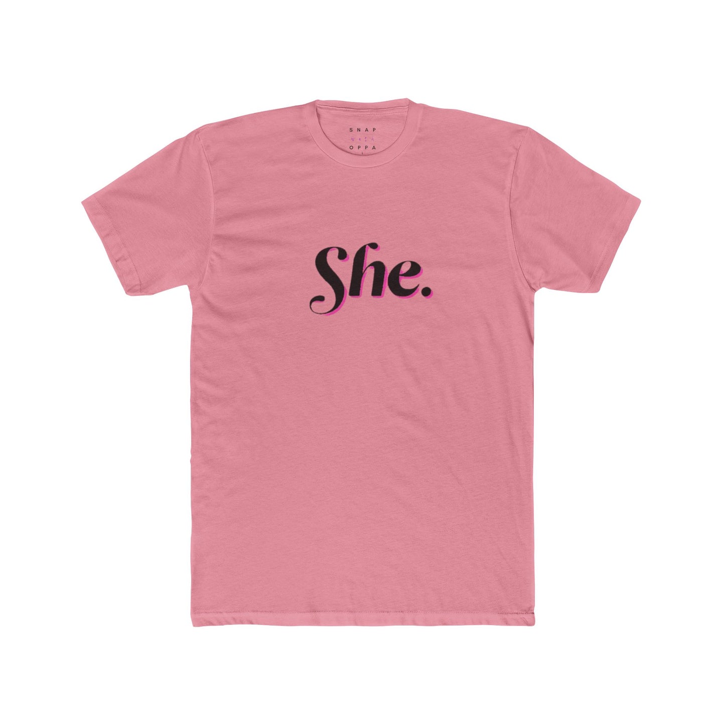 SHE COTTON CREW TEE