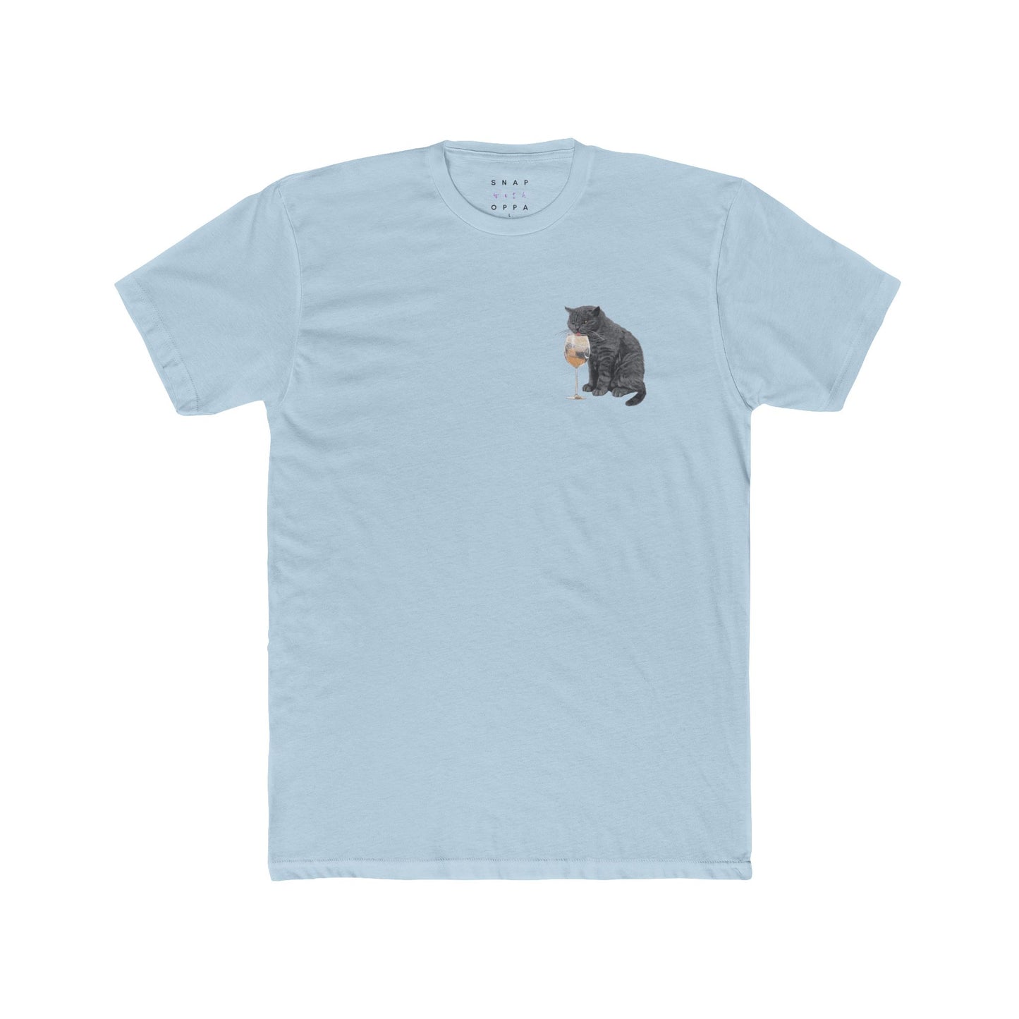 DRUNK CAT COTTON CREW TEE