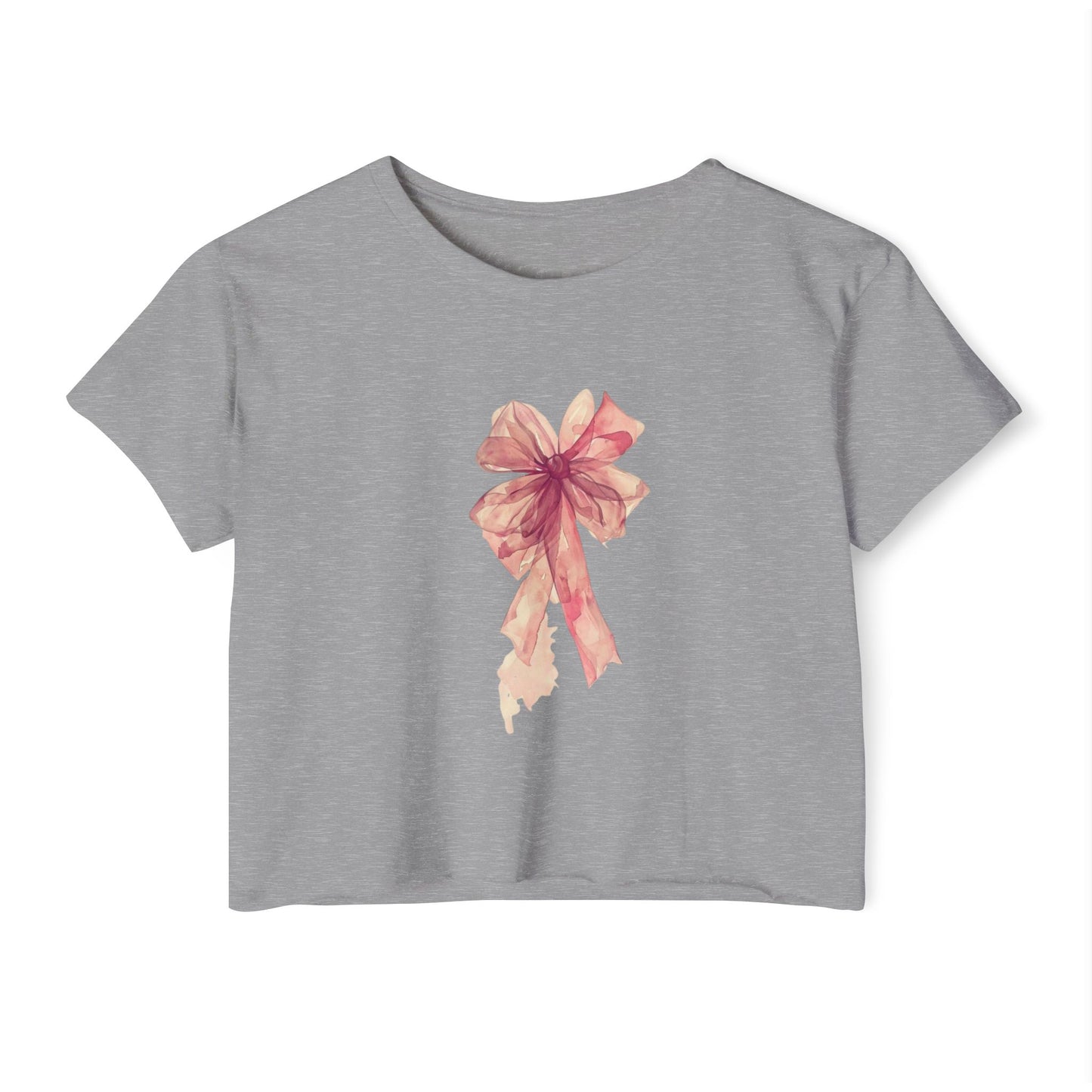 PINK BOW CROP TOP