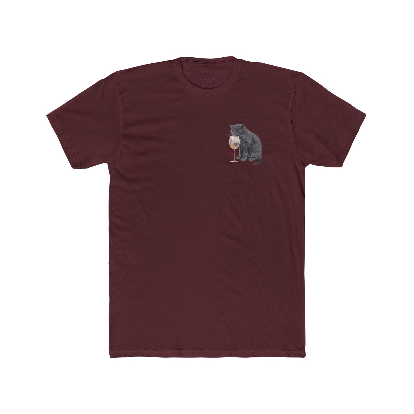 DRUNK CAT COTTON CREW TEE