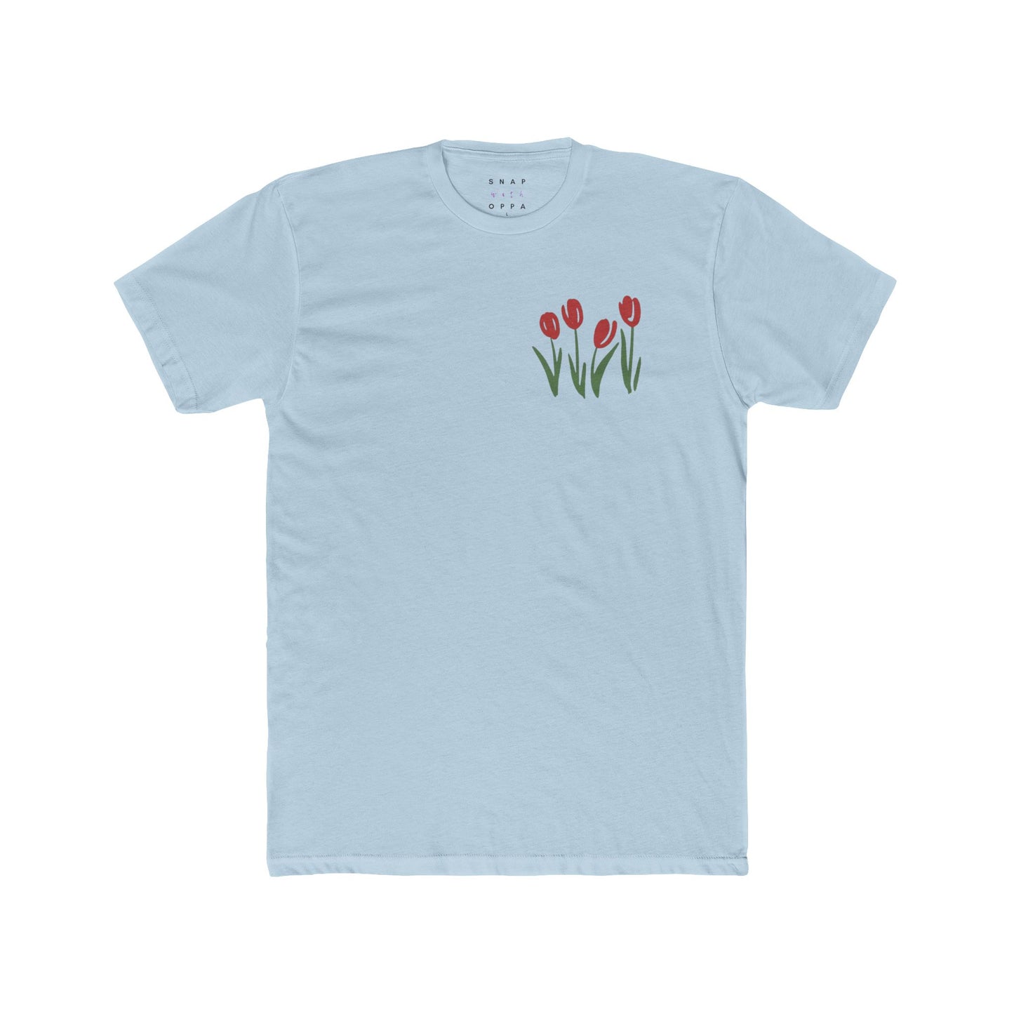 RED TULIP COTTON CREW TEE