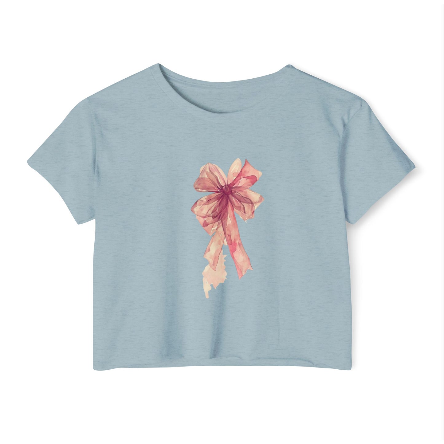 PINK BOW CROP TOP