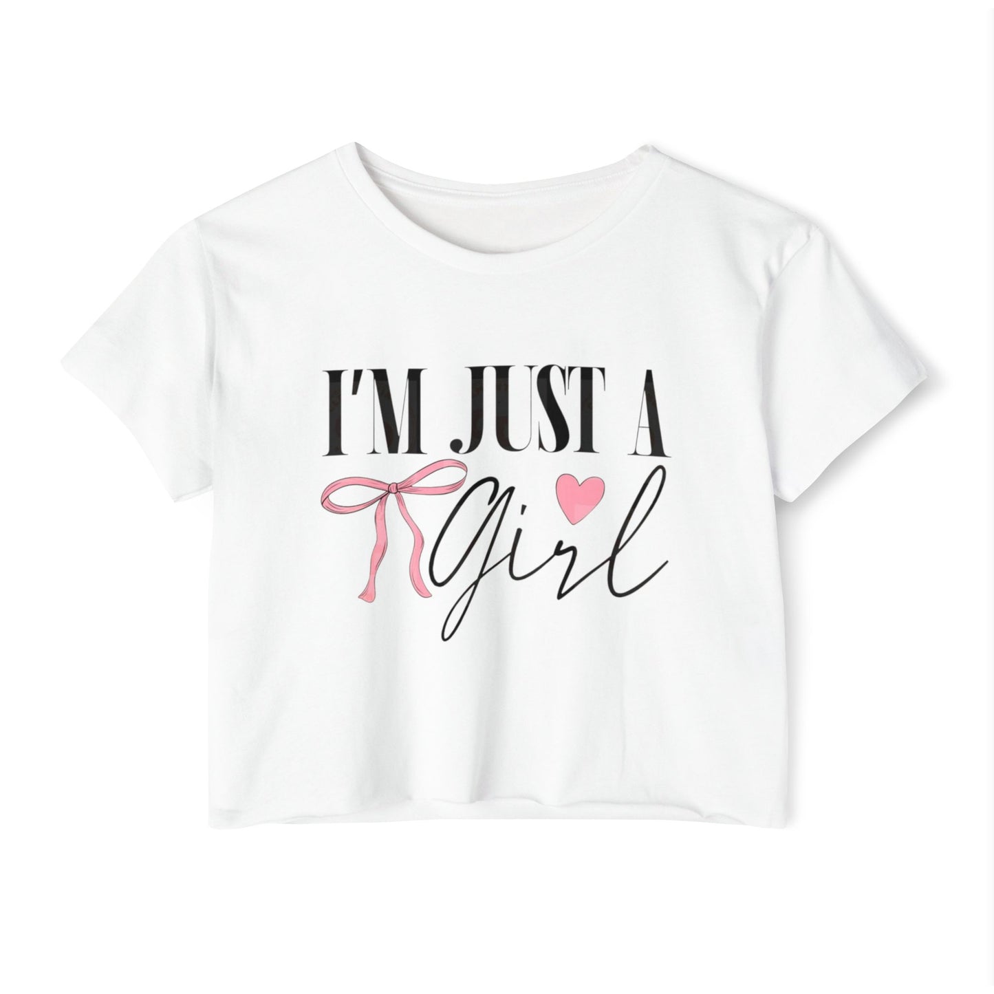I'M JUSTA GIRL CROP TOP