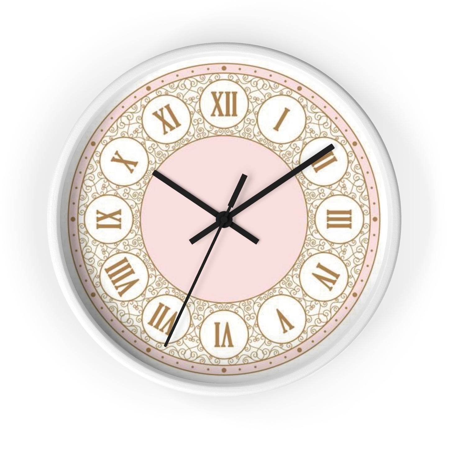 PINK ROMAN NUMBER CLOCK