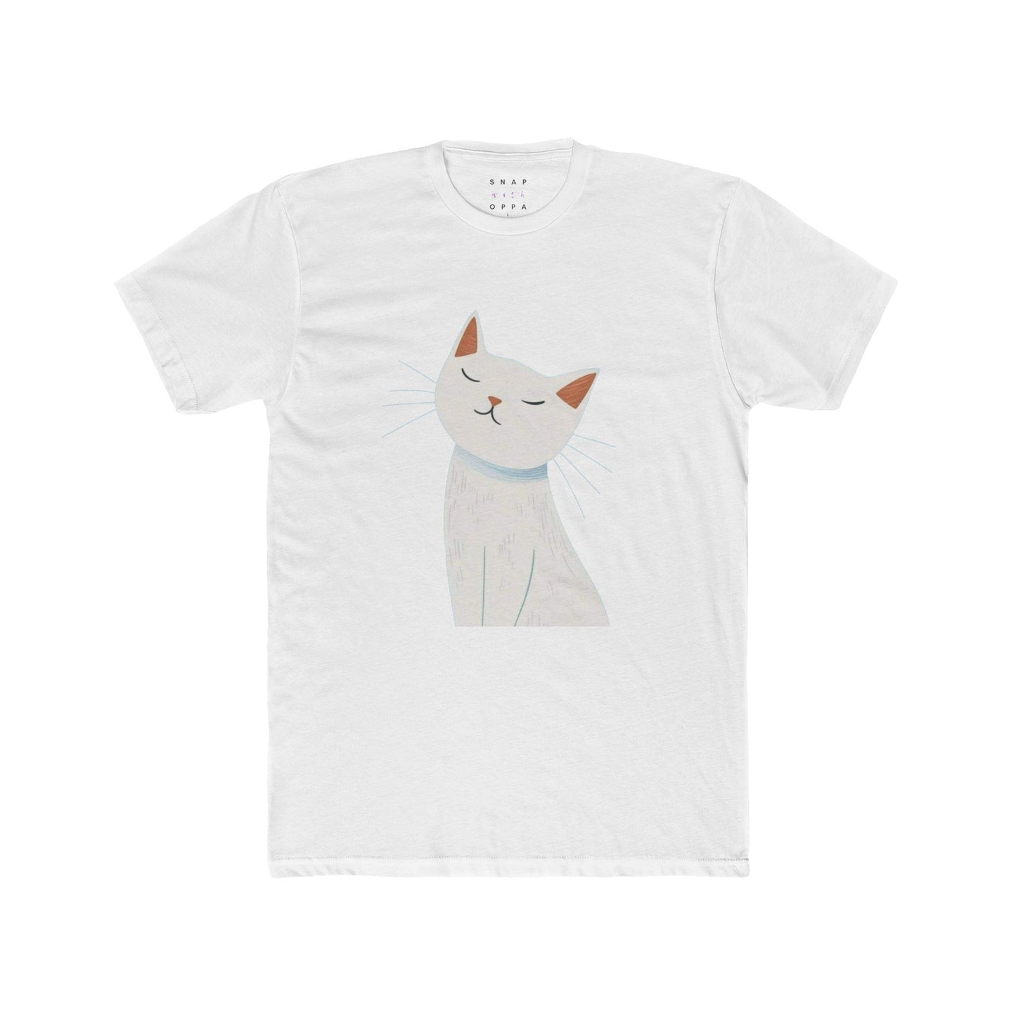 HAPPY CAT COTTON CREW TEE