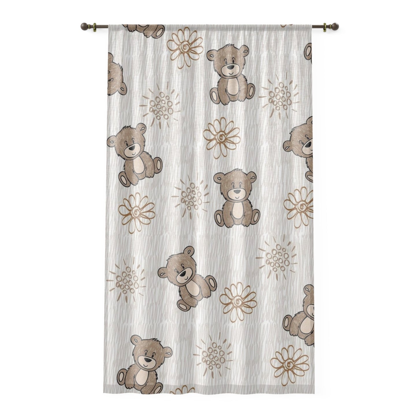BEAR PRINT CURTIAN