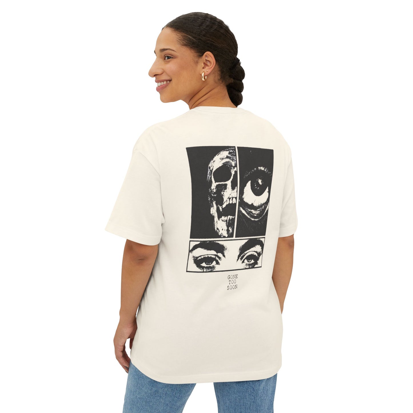 GONE TOO SOON Unisex Oversized Boxy Tee