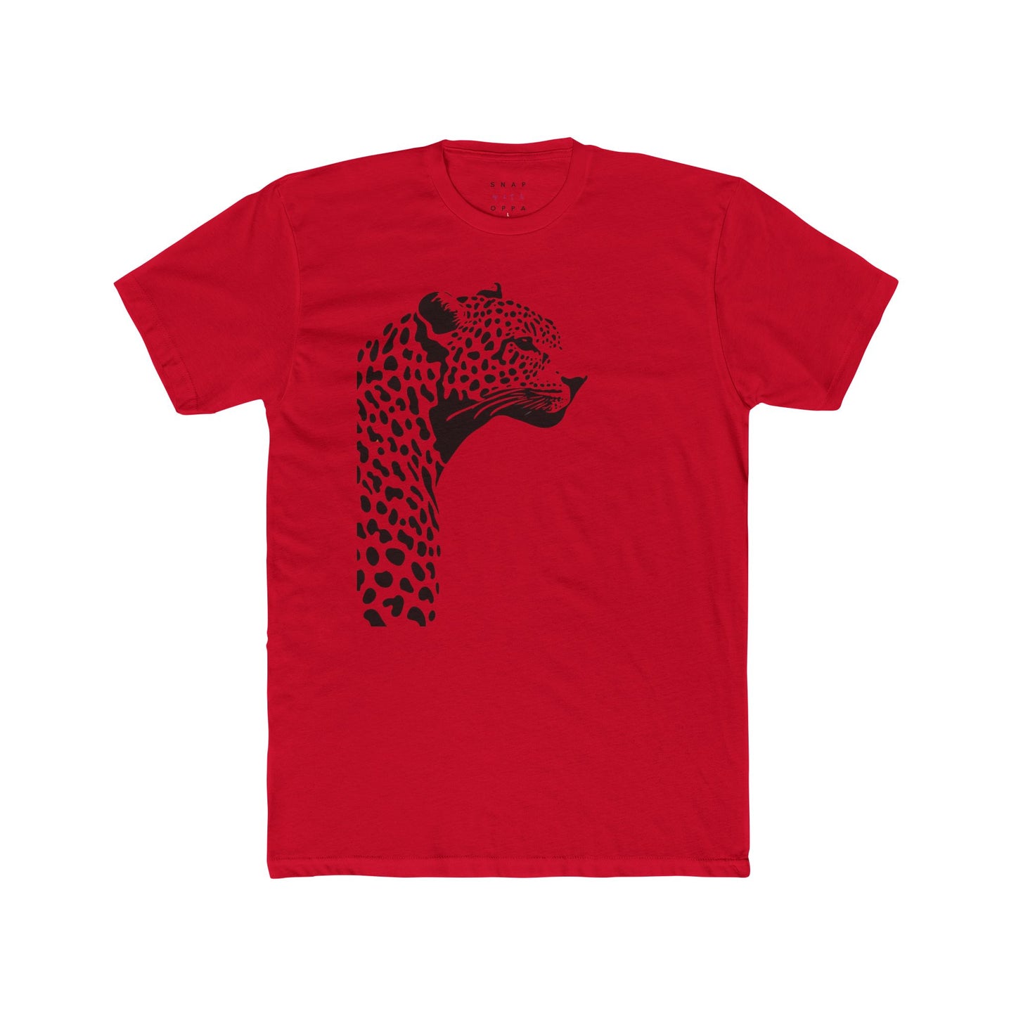 LEOPARD COTTON CREW TEE