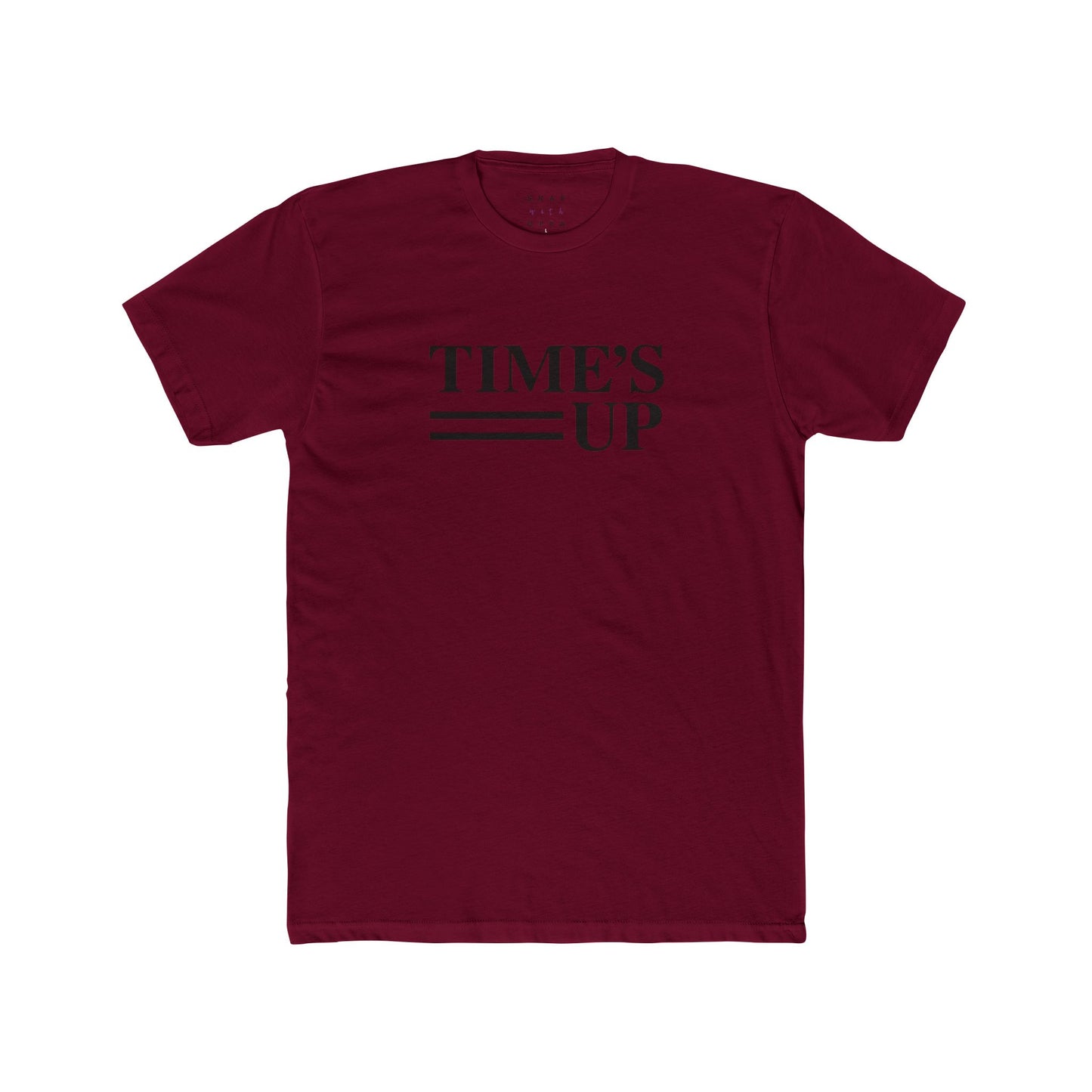 TIME'S UP COTTON CREW TEE