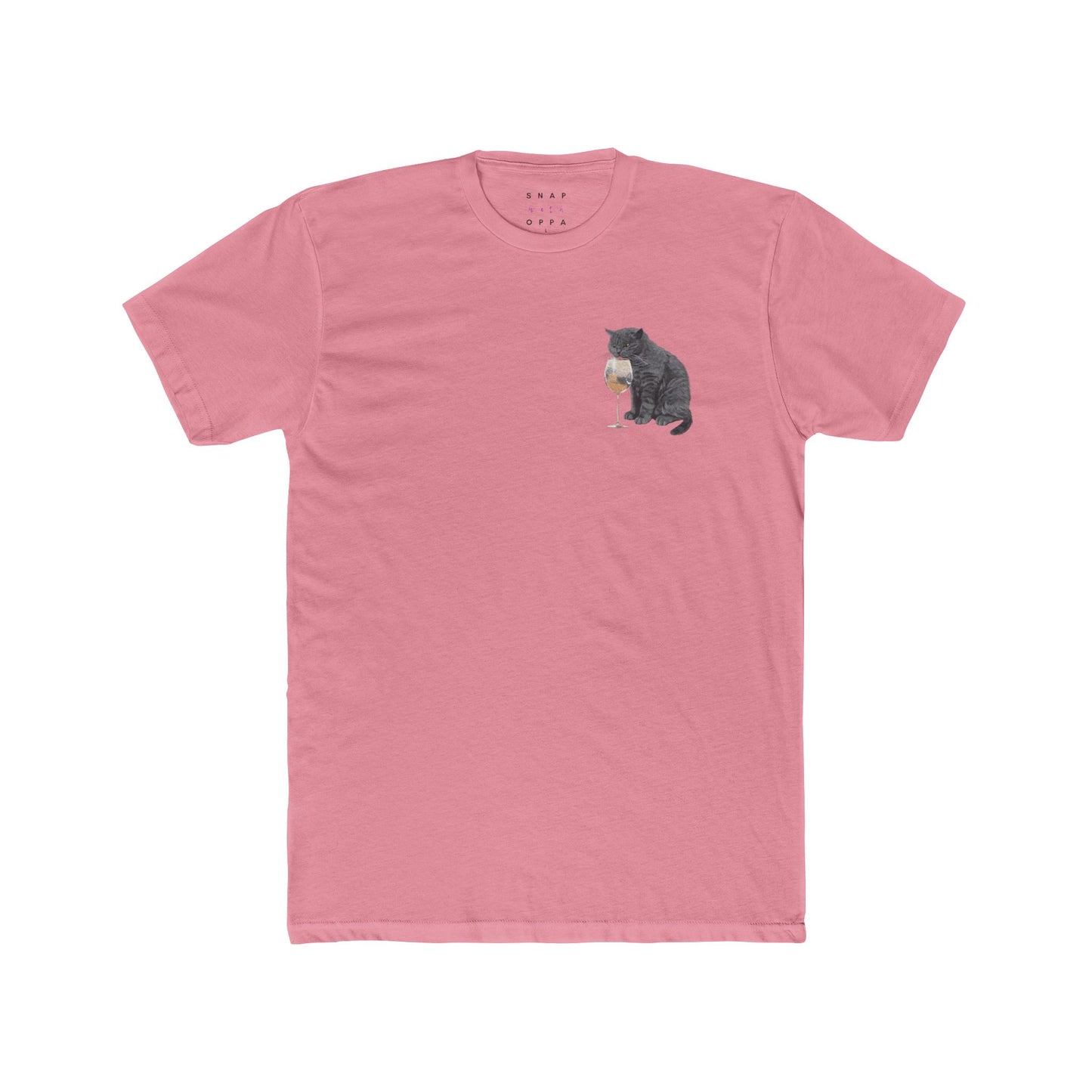 DRUNK CAT COTTON CREW TEE