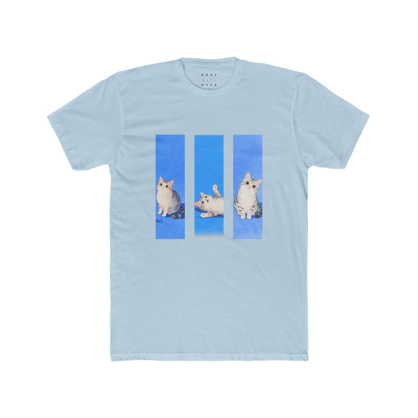 KITTY COLLAGE COTTON CREW TEE