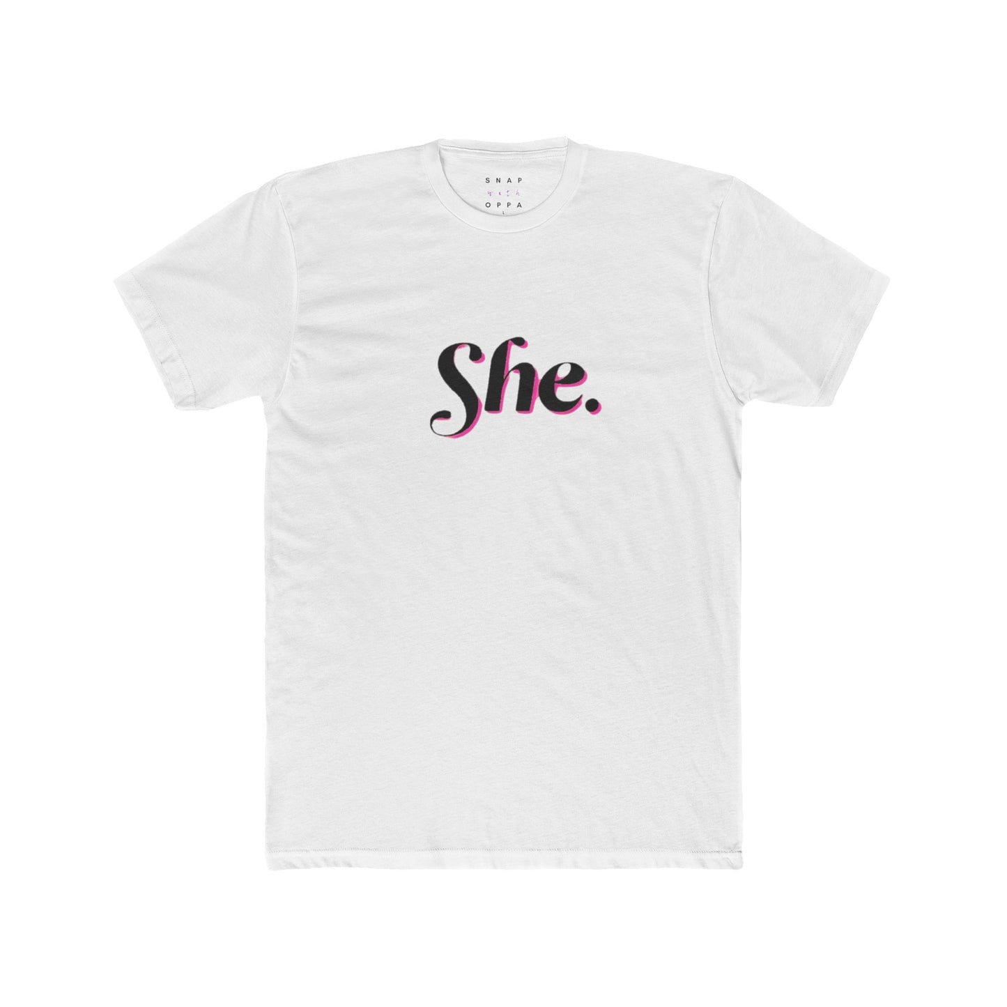 SHE COTTON CREW TEE