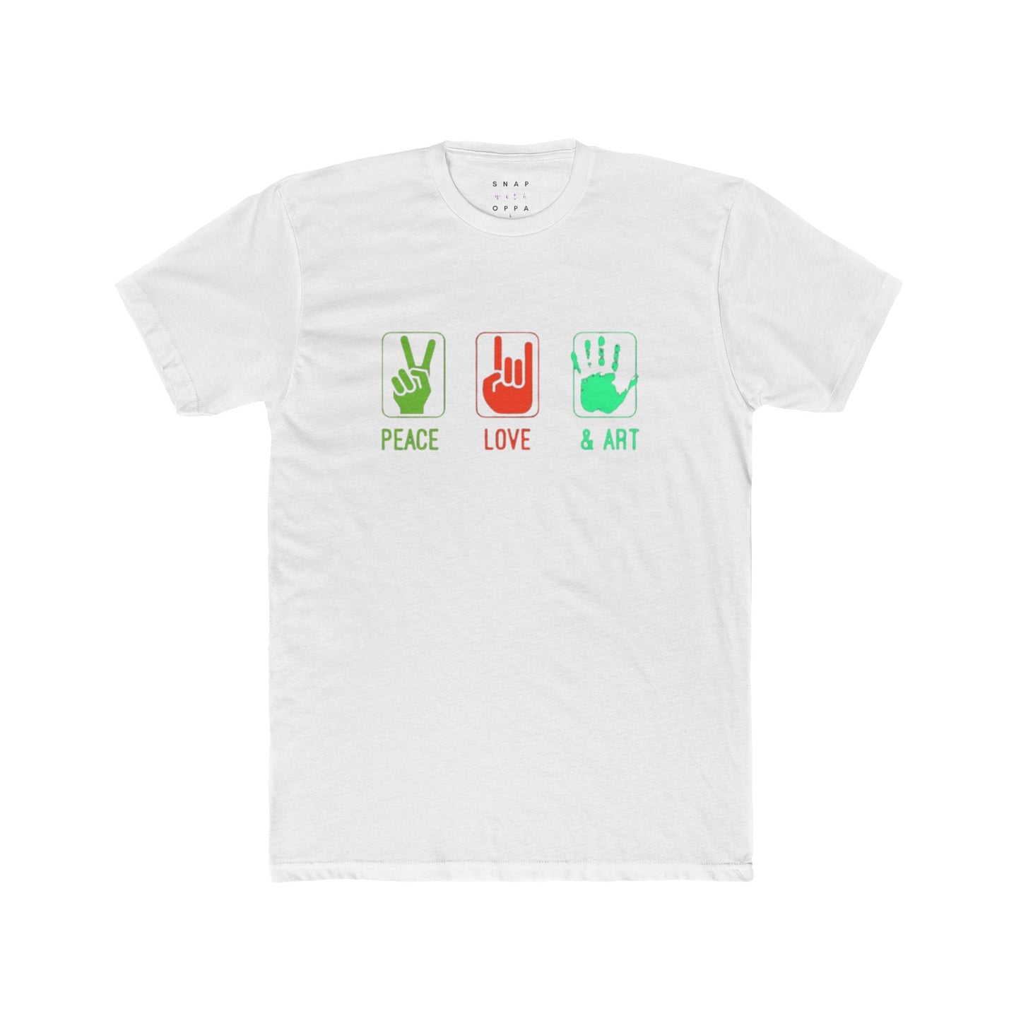 PEACE, LIVE & ART UNISEX CREW TEE