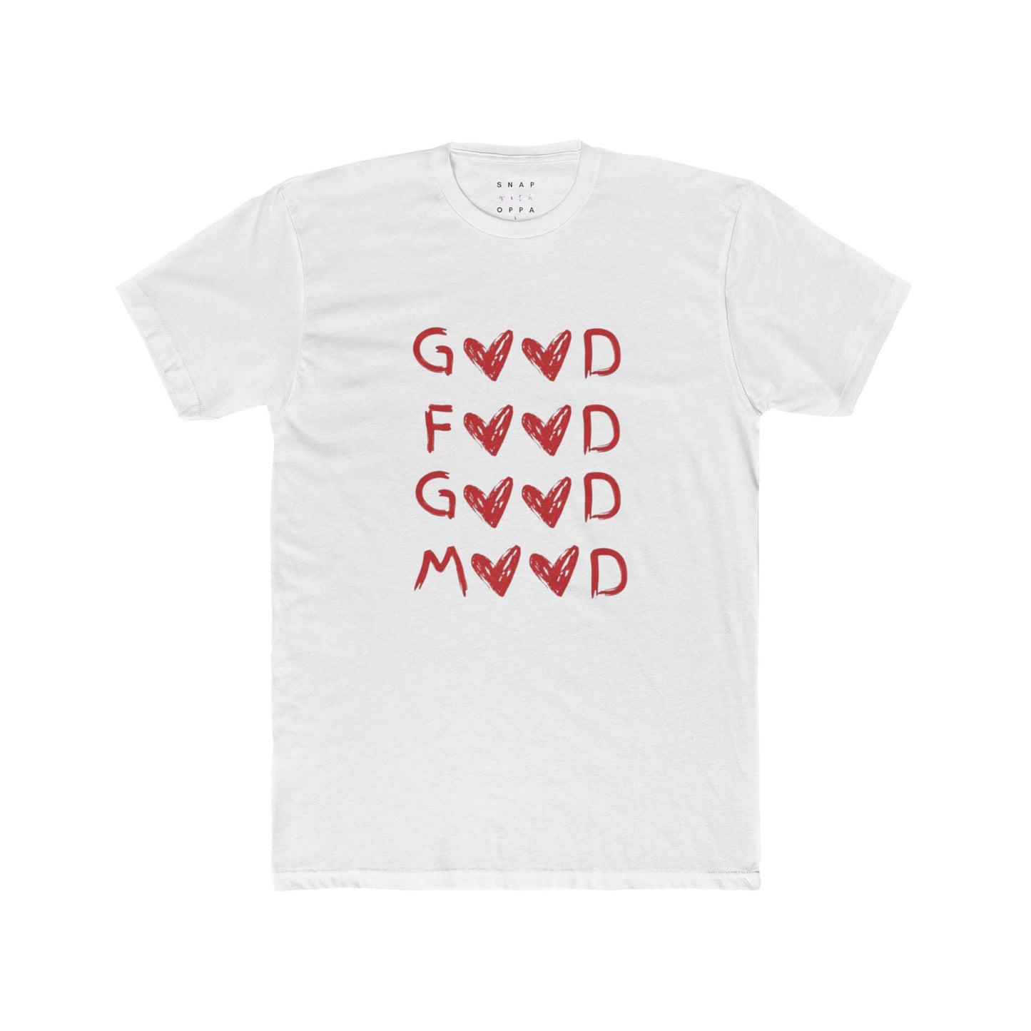 GOOD FOOD GOOD MOOD COTTON CREW TEE