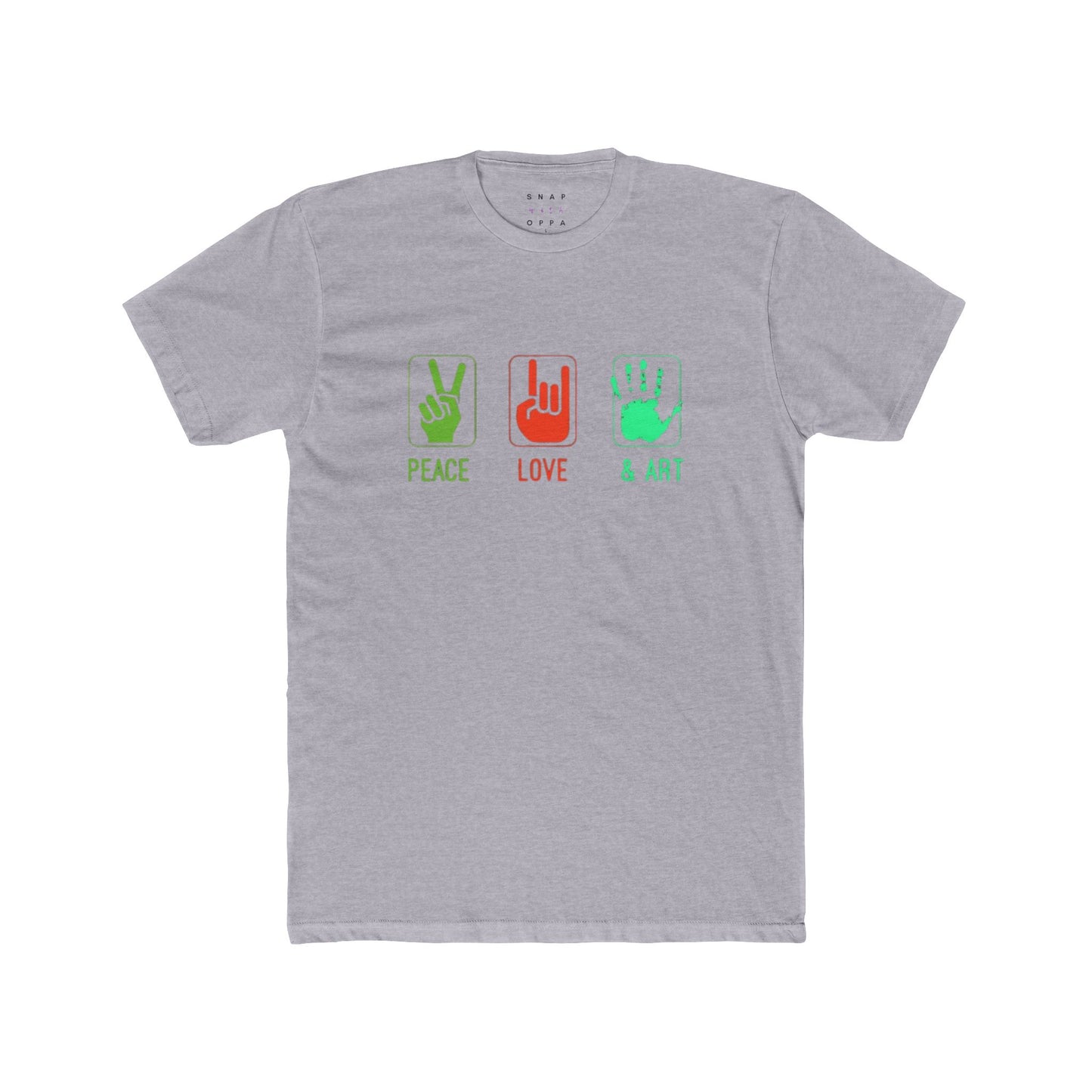 PEACE, LIVE & ART UNISEX CREW TEE