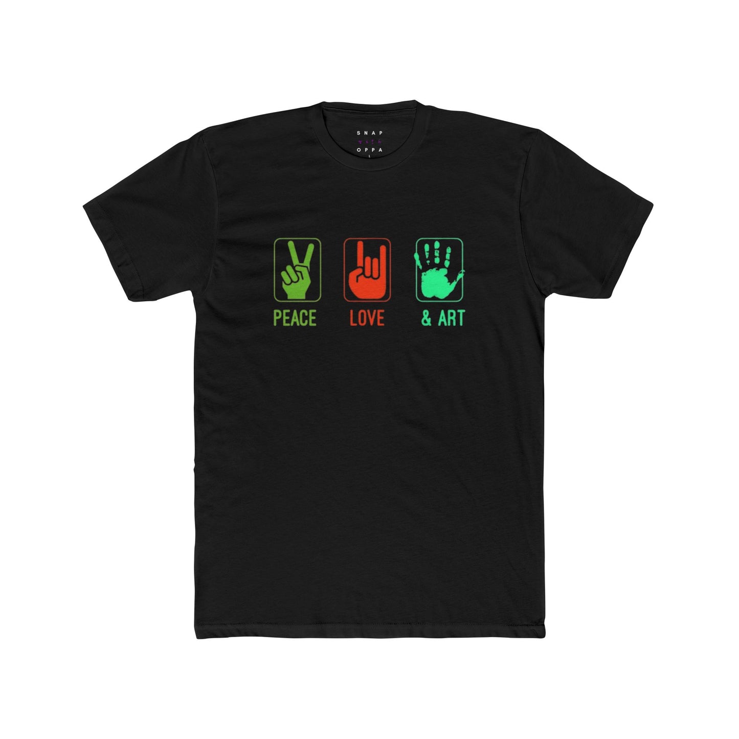 PEACE, LIVE & ART UNISEX CREW TEE