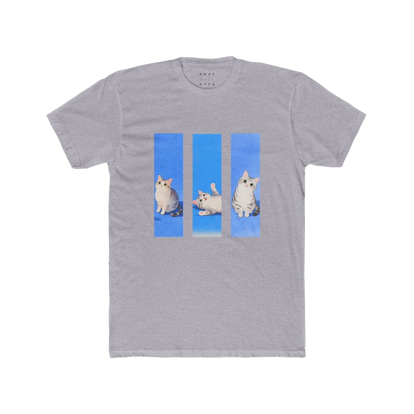 KITTY COLLAGE COTTON CREW TEE