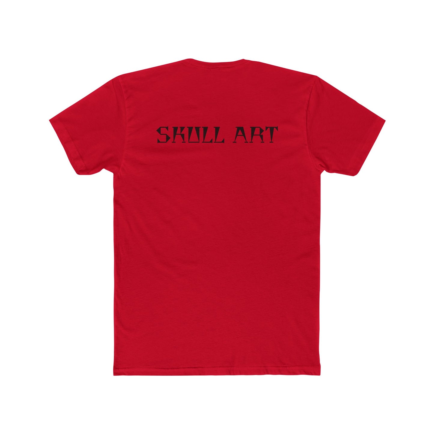 SKULL ART COTTON CREW TEE