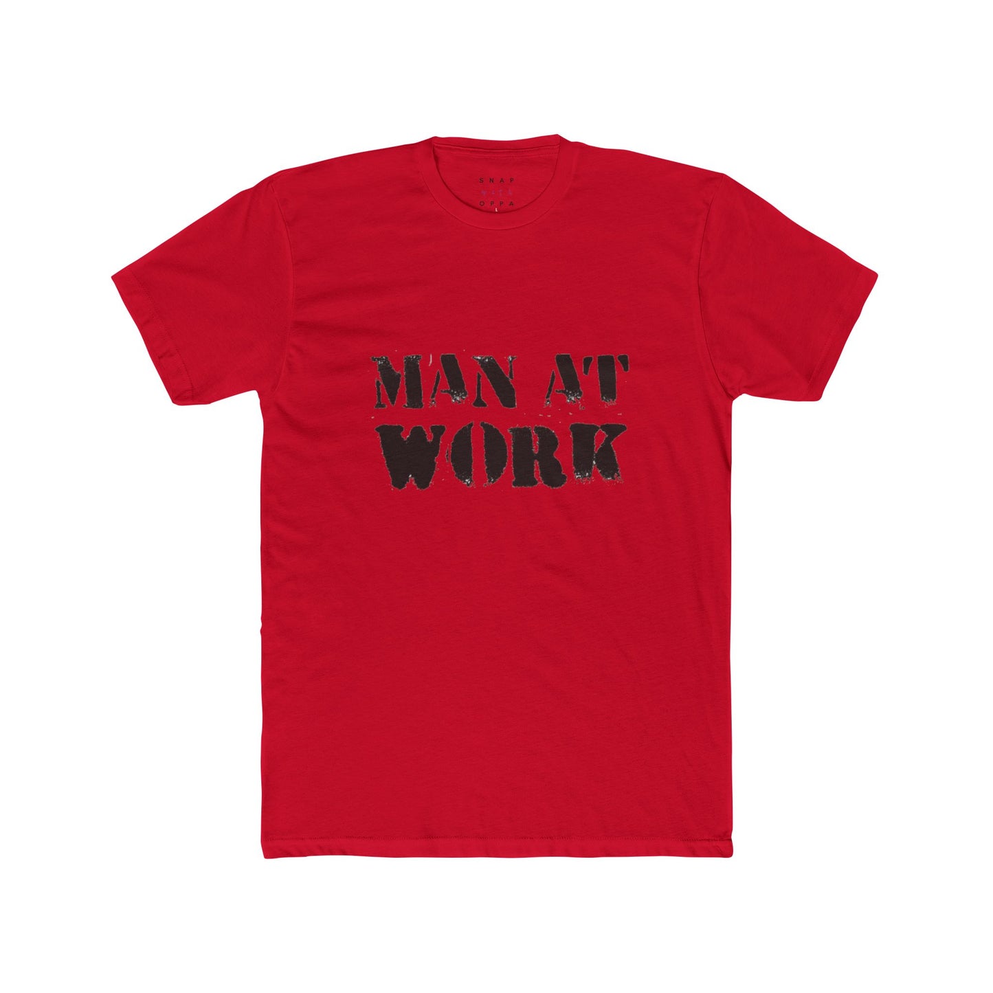 MAN AT WORK COTTON CREW TEE