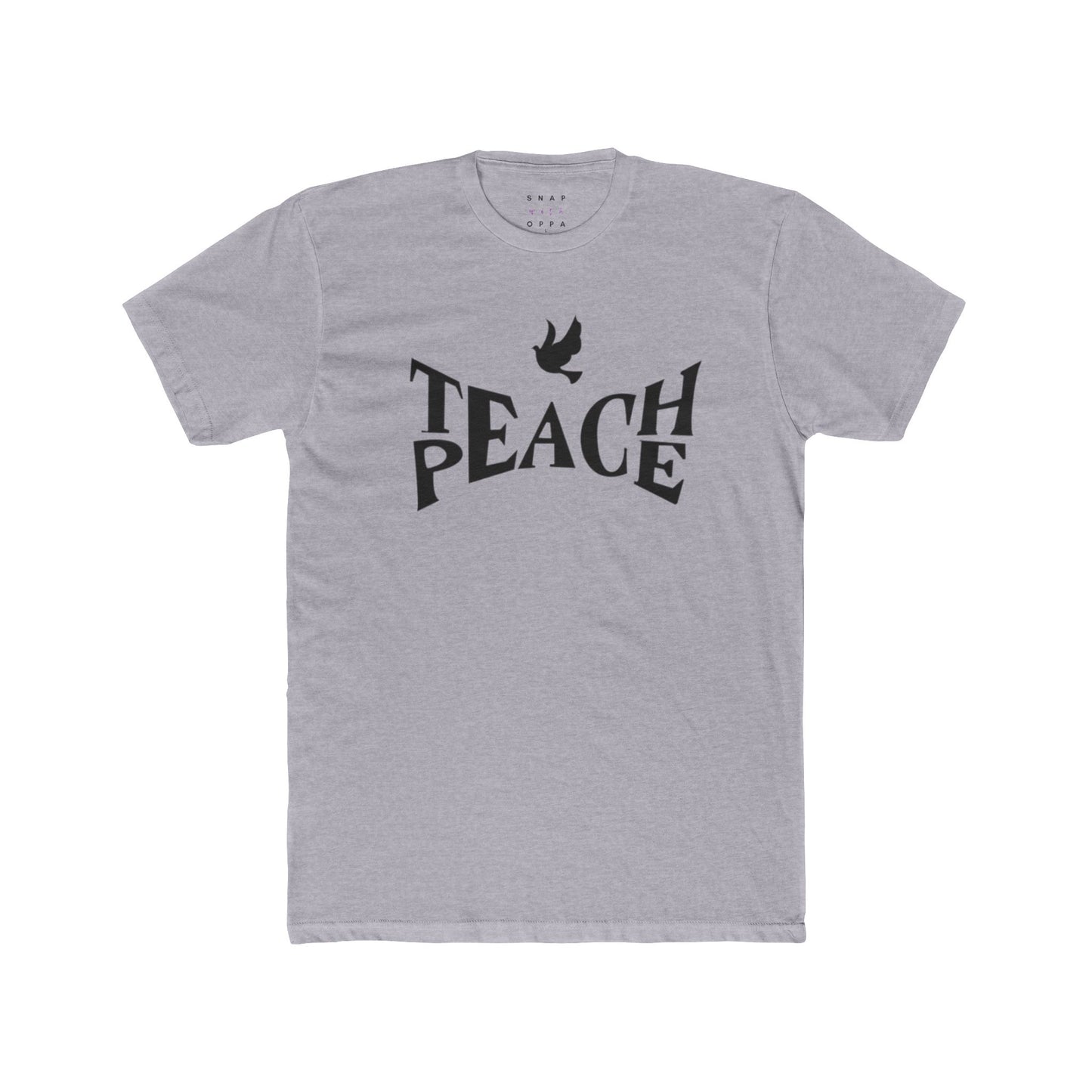 TEACH PEACE UNISEX CREW TEE