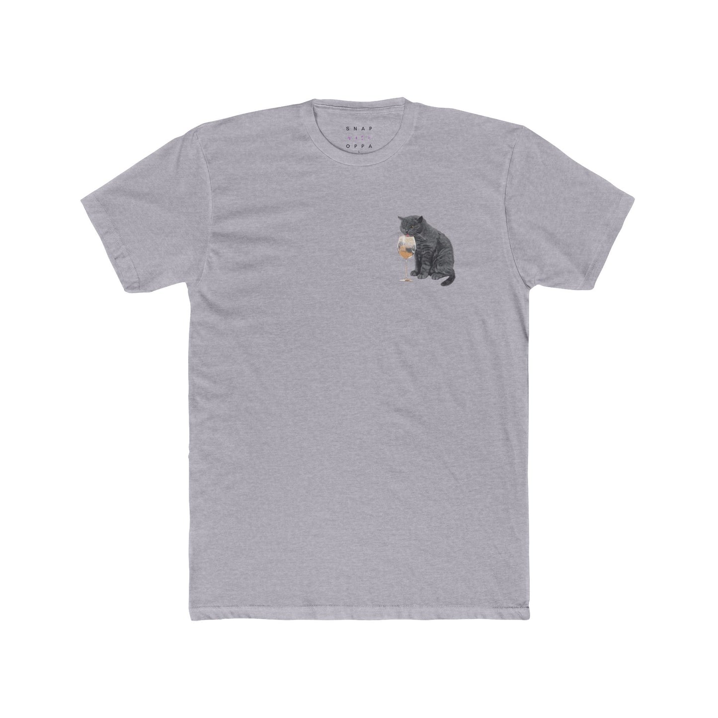 DRUNK CAT COTTON CREW TEE