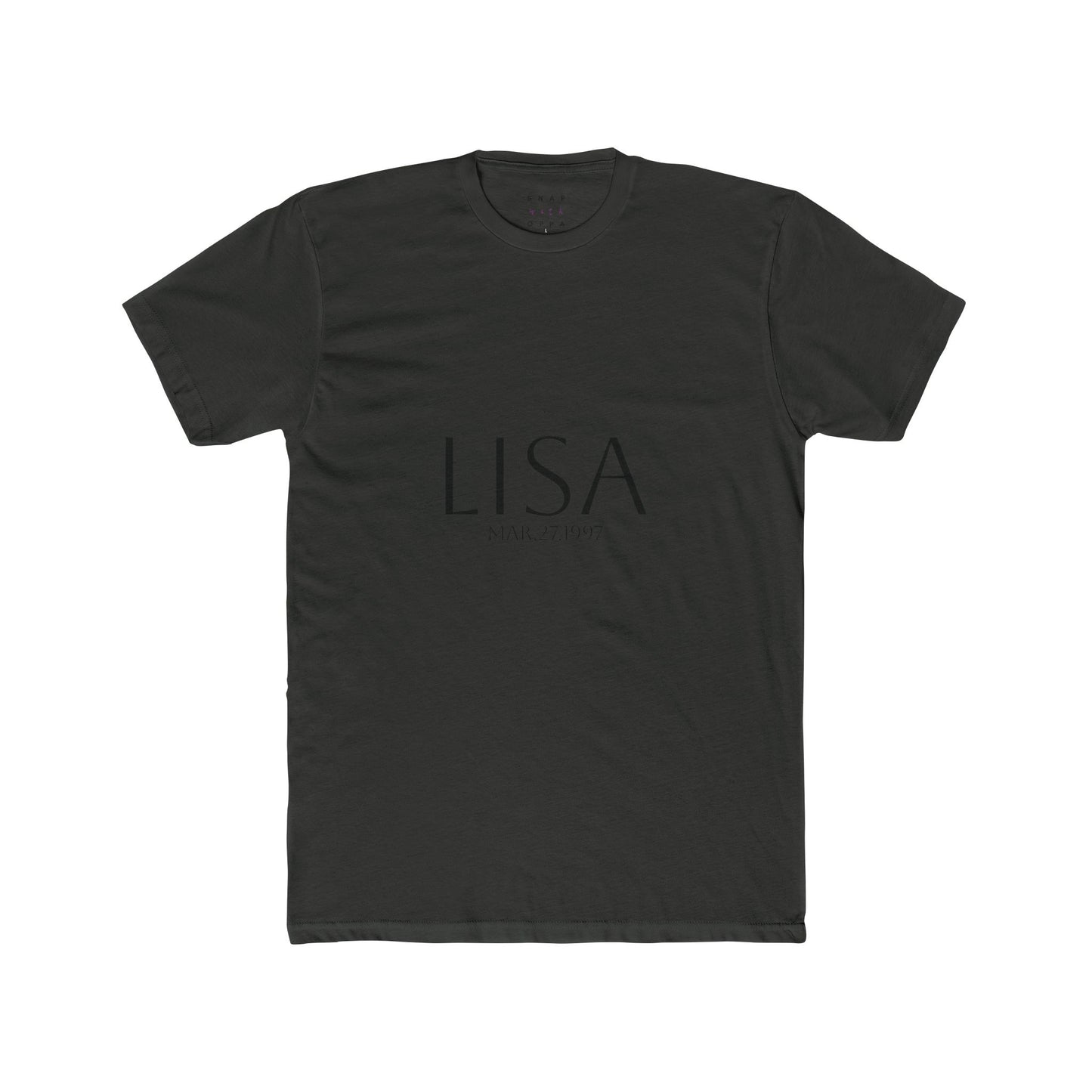 LISA BIRTHDATE  COTTON CREW TEE