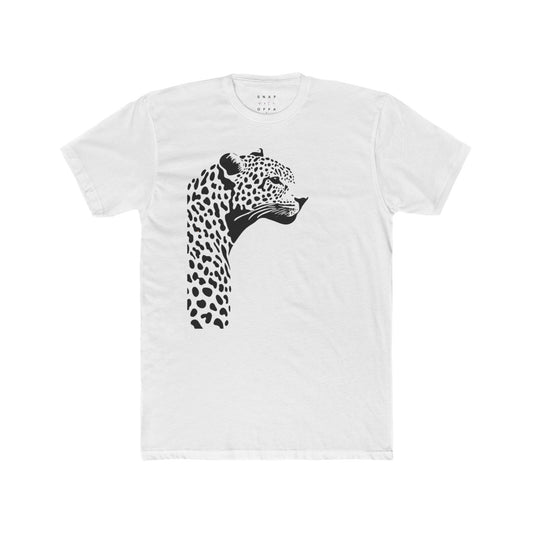LEOPARD COTTON CREW TEE