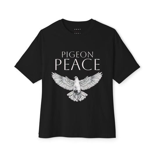 PIGEON PEACE OVERSIZE BOXY TEE